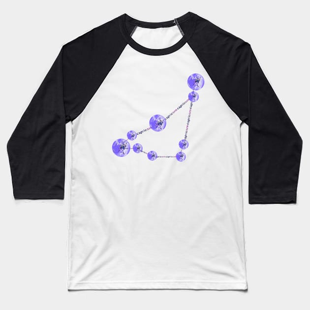 New Capricorn zodiac constellation Baseball T-Shirt by INDONESIA68